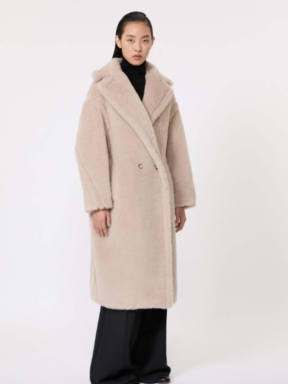 MaxMara Light Beige Teddy Coat
